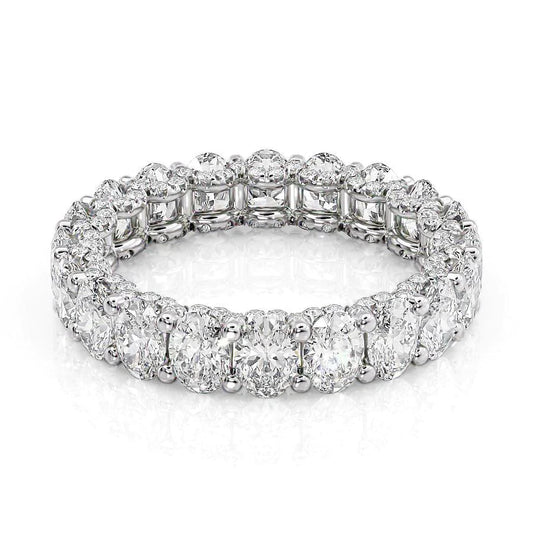 4.3ct Savina Oval Cut Moissanite Ring - Silver