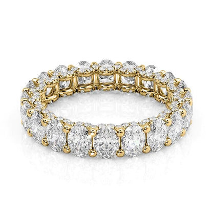 4.3ct Savina Oval Cut Moissanite Ring - Gold