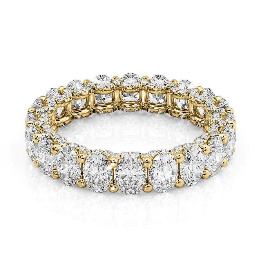 4.3ct Savina Oval Cut Moissanite Ring - Gold