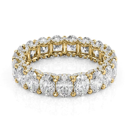 4.8ct Genevieve Oval Cut Moissanite Ring - Gold