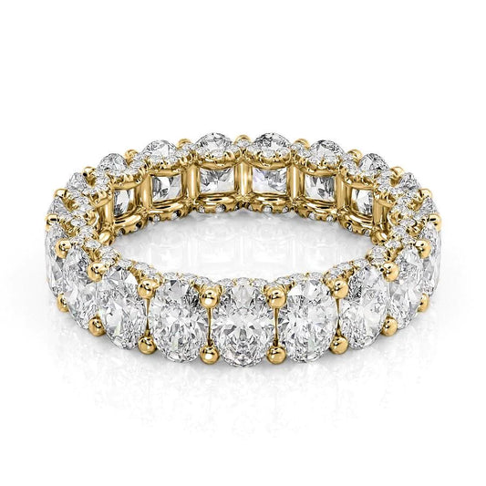 4.8ct Genevieve Oval Cut Moissanite Ring - Gold