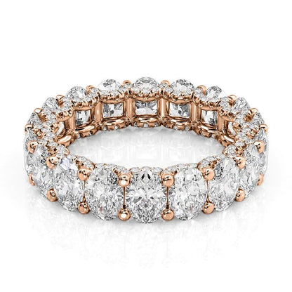 5.8ct Olinda Oval Cut Moissanite Ring - Rose Gold