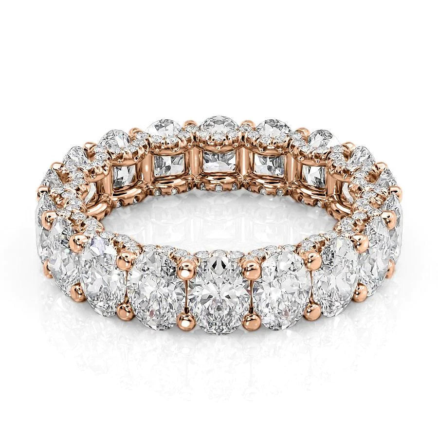 5.8ct Olinda Oval Cut Moissanite Ring - Rose Gold