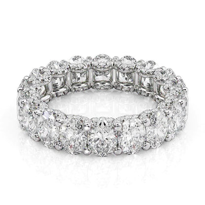 5.8ct Olinda Oval Cut Moissanite Ring - Silver