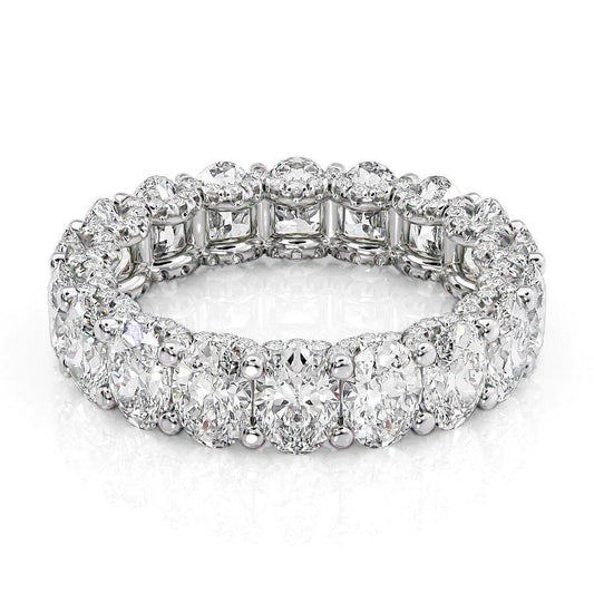 5.8ct Olinda Oval Cut Moissanite Ring - Silver