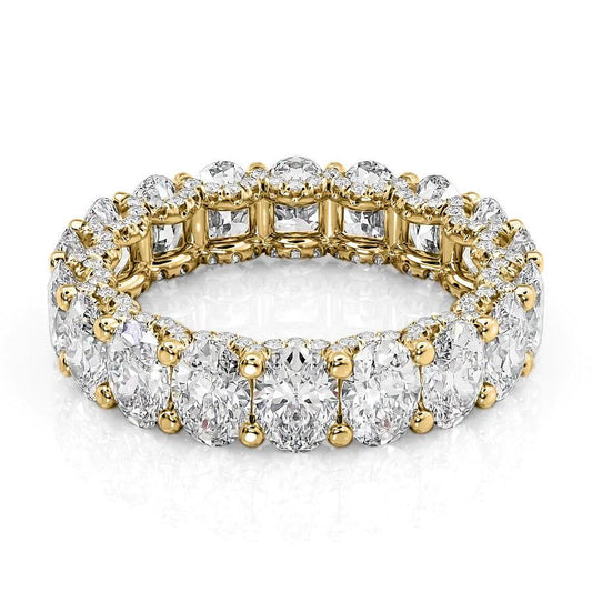 5.8ct Olinda Oval Cut Moissanite Ring - Gold