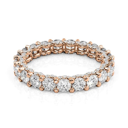 2.3ct Rachara Round Cut Moissanite Ring - Rose Gold