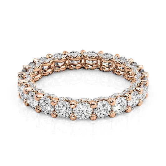 2.3ct Rachara Round Cut Moissanite Ring - Rose Gold