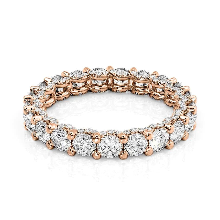 2.3ct Rachara Round Cut Moissanite Ring - Rose Gold