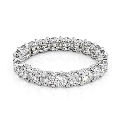 2.3ct Rachara Round Cut Moissanite Ring - Silver