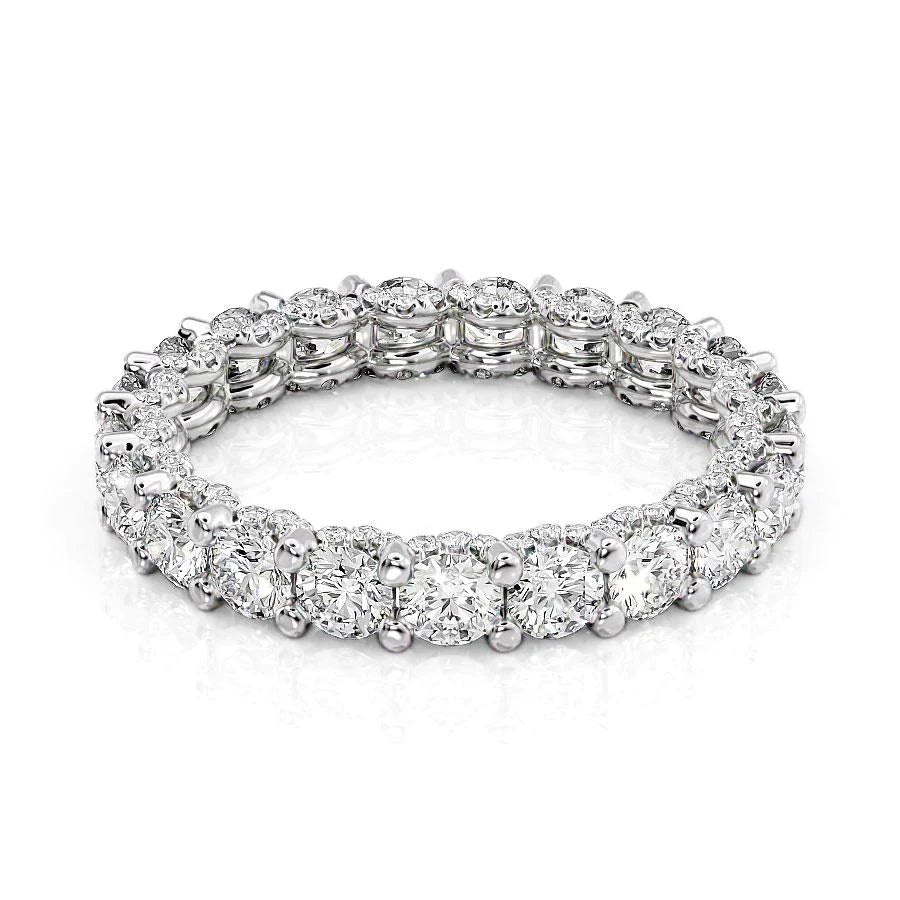 2.3ct Rachara Round Cut Moissanite Ring - Silver