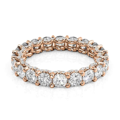 2.8ct Imelda Round Cut Moissanite Ring - Rose Gold