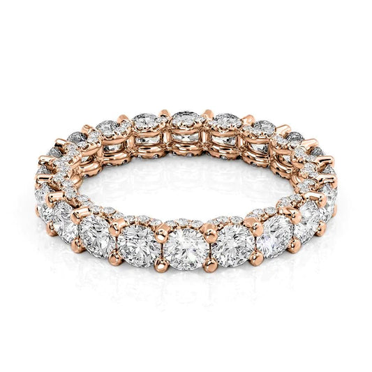 2.8ct Imelda Round Cut Moissanite Ring - Rose Gold