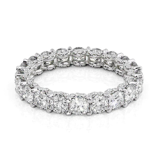 2.8ct Imelda Round Cut Moissanite Ring - Silver
