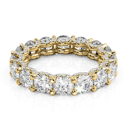 4.8ct Sanela Round Cut Moissanite Ring - Gold