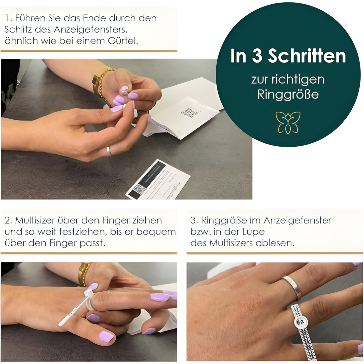 Ringgrößenmesser – Standardgröße EU und Schweiz