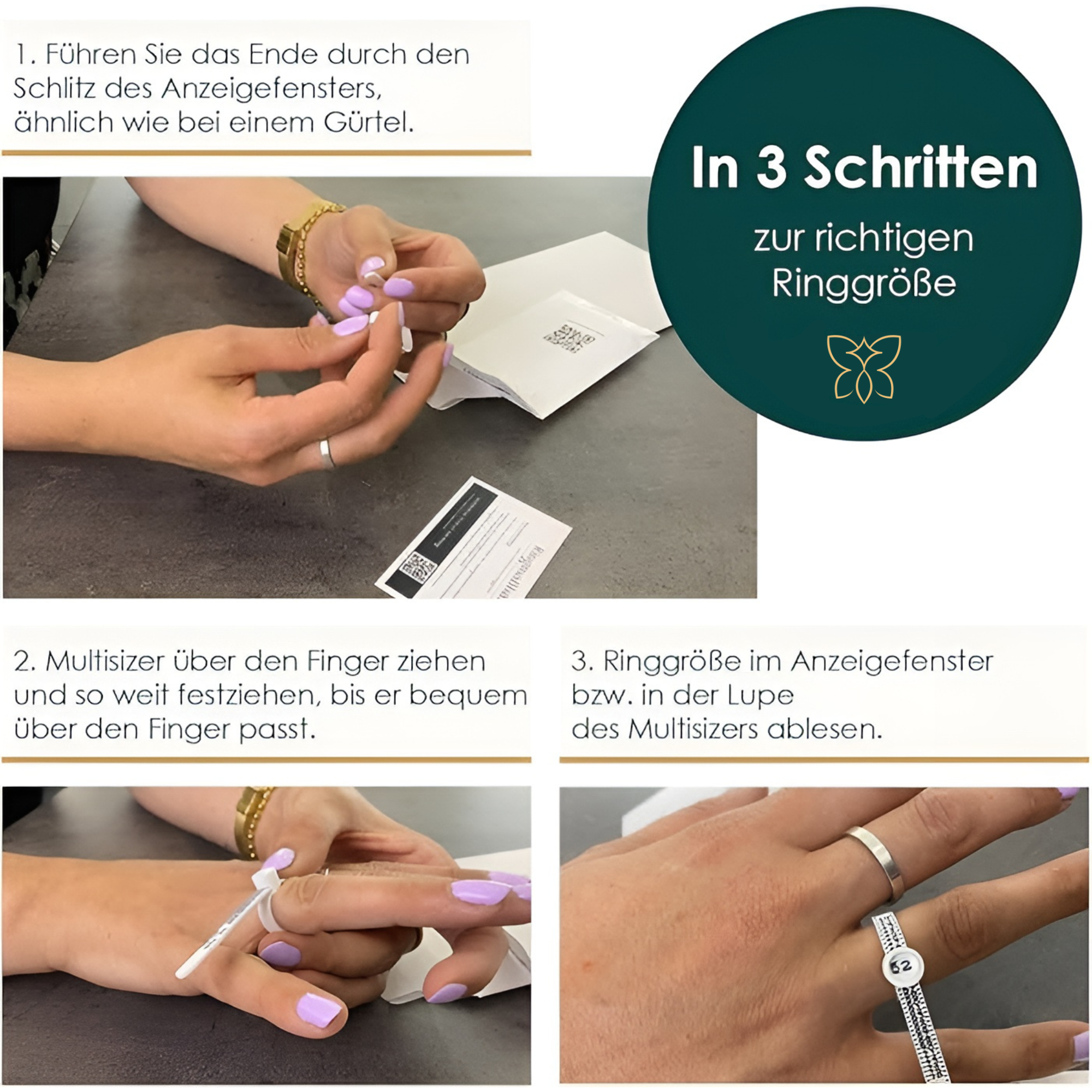 Ringgrößenmesser – Standardgröße EU und Schweiz