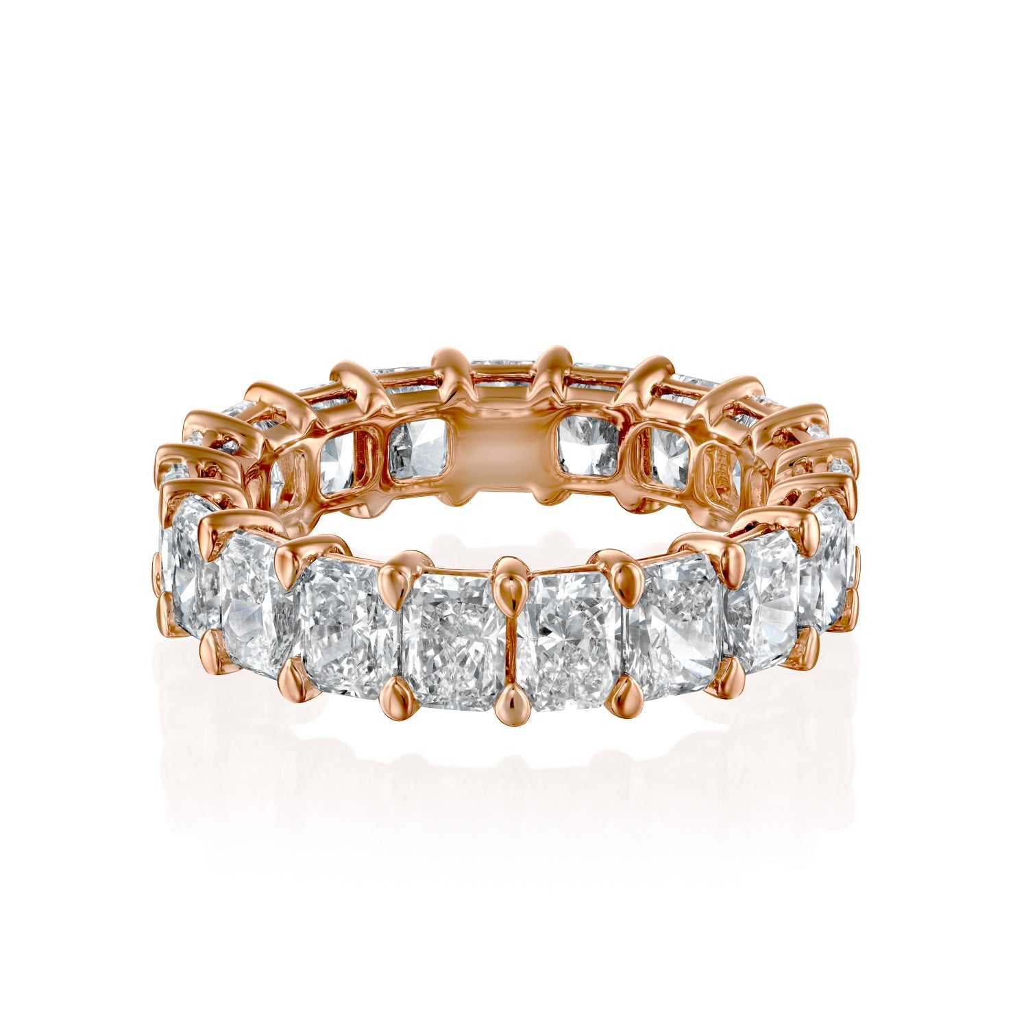 4.5ct Isidora Round Cut Moissanite Ring - Rose Gold