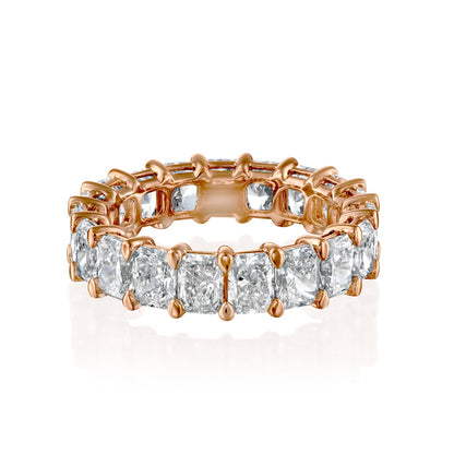 4.5ct Isidora Round Cut Moissanite Ring - Rose Gold