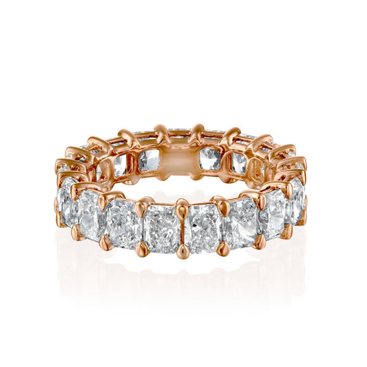 4.5ct Isidora Round Cut Moissanite Ring - Rose Gold