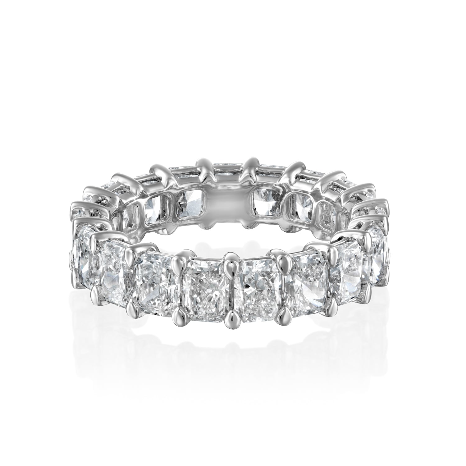 4.5ct Isidora Round Cut Moissanite Ring - Silver