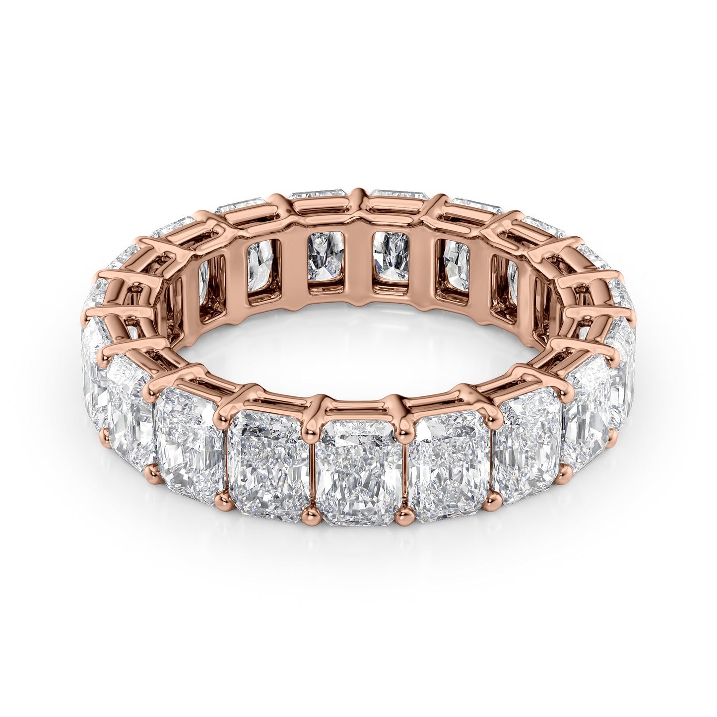 6ct Maricela Round Cut Moissanite Ring - Rose Gold