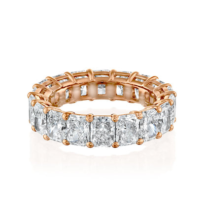 7ct Ophelia Round Cut Moissanite Ring - Rose Gold