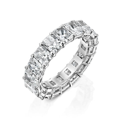 7ct Ophelia Round Cut Moissanite Ring - Silver
