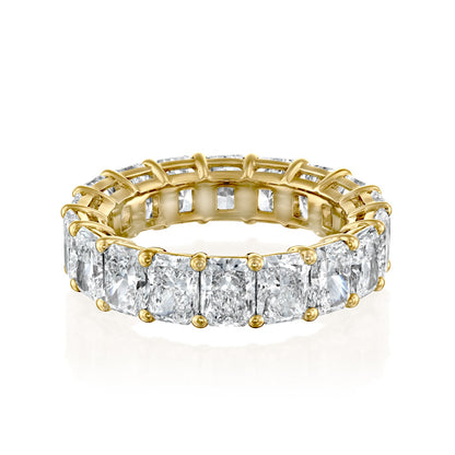 7ct Ophelia Round Cut Moissanite Ring - Gold