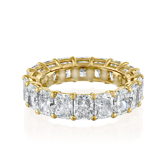 7ct Ophelia Round Cut Moissanite Ring - Gold
