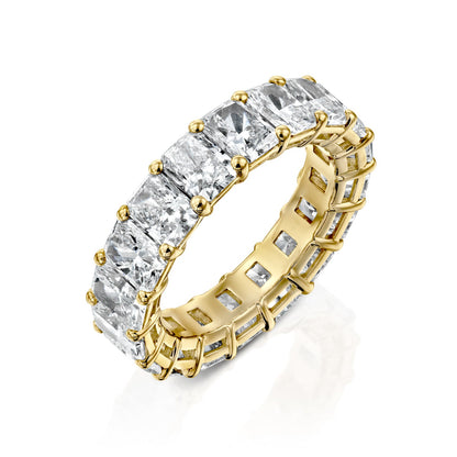 7ct Ophelia Round Cut Moissanite Ring - Gold