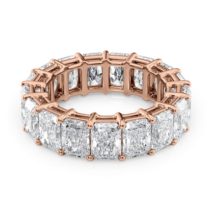 8ct Monica Round Cut Moissanite Ring - Rose Gold