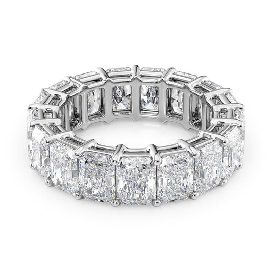 8ct Monica Round Cut Moissanite Ring - Silver