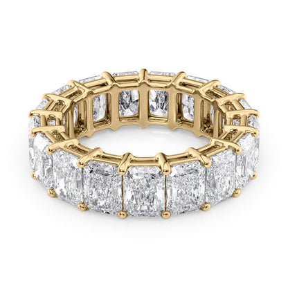 8ct Monica Round Cut Moissanite Ring - Gold