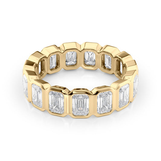 3.5ct Narina Emerald Cut Moissanite Ring - Gold