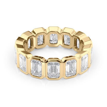 5.5ct Euphrosyne Emerald Cut Moissanite Ring - Gold