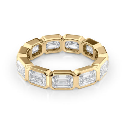 4.5ct Rosena Emerald Cut Moissanite Ring - Gold