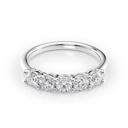 1ct Amira Round Cut Moissanite Ring - Silver