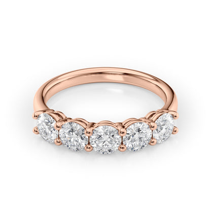 1.5ct Solinda Round Cut Moissanite Ring - Rose Gold