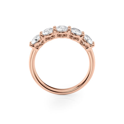 1.5ct Solinda Round Cut Moissanite Ring - Rose Gold