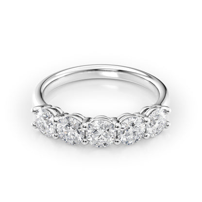 1.5ct Solinda Round Cut Moissanite Ring - Silver