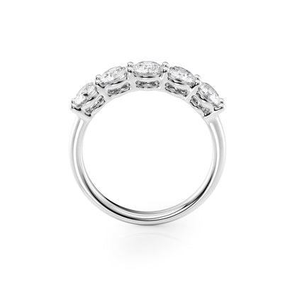 1.5ct Solinda Round Cut Moissanite Ring - Silver