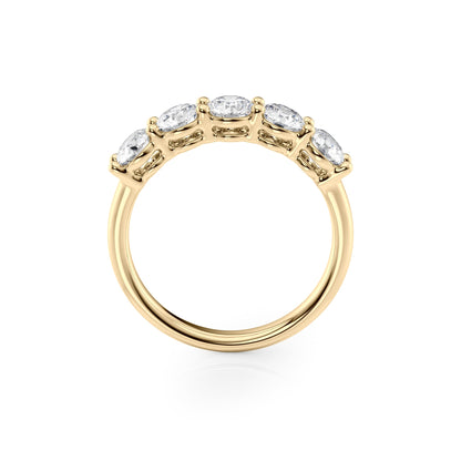 1.5ct Solinda Round Cut Moissanite Ring - Gold