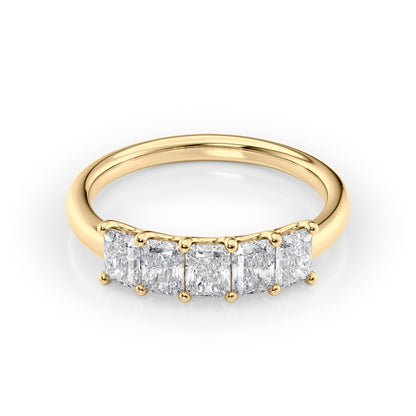 1ct Laurel Radiant Cut Moissanite Ring - Gold