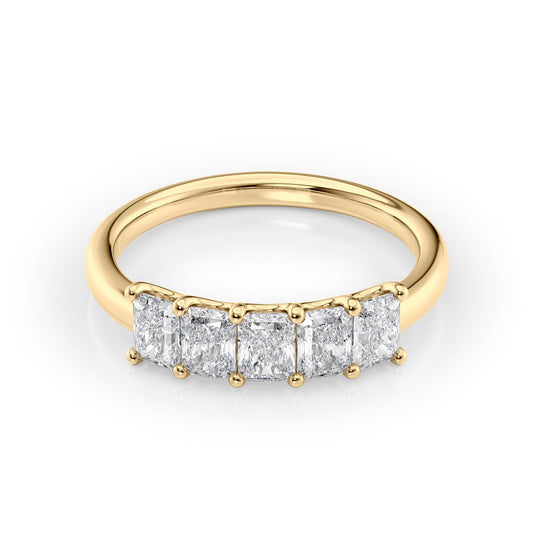 1ct Laurel Radiant Cut Moissanite Ring - Gold