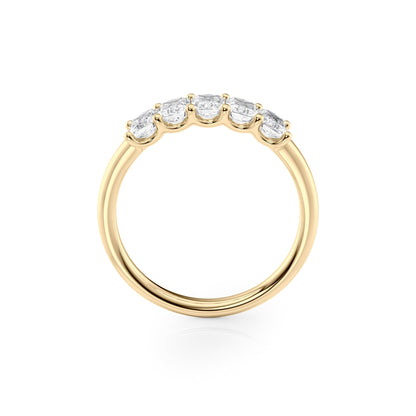 1ct Laurel Radiant Cut Moissanite Ring - Gold
