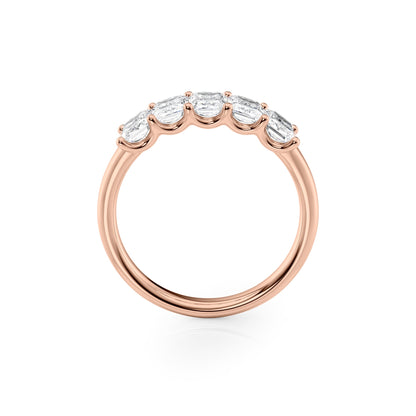 1.5ct Bice Radiant Cut Moissanite Ring - Rose Gold