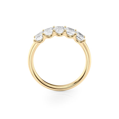 1.5ct Bice Radiant Cut Moissanite Ring - Gold