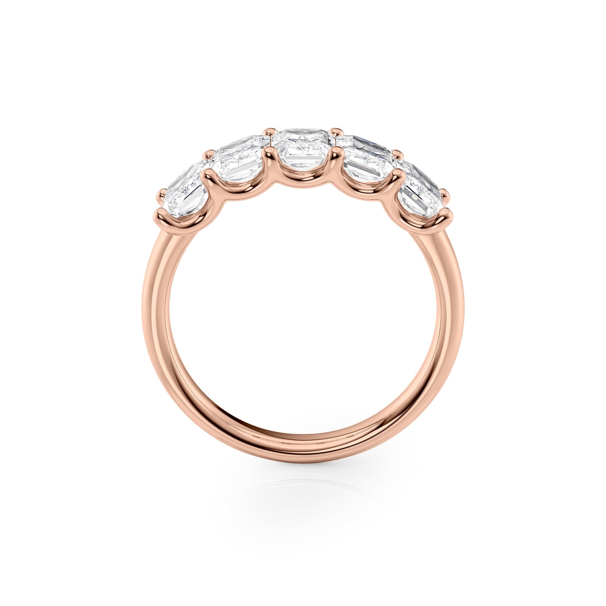 2ct Artemia Radiant Cut Moissanite Ring - Rose Gold