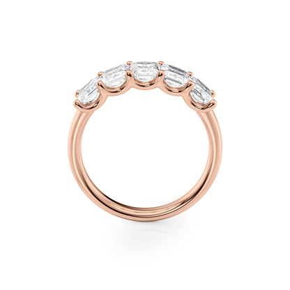 2ct Artemia Radiant Cut Moissanite Ring - Rose Gold